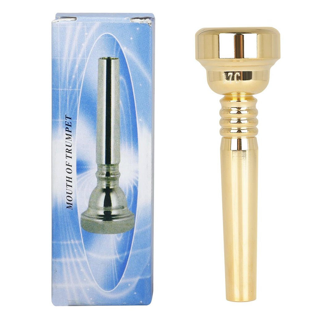 Trumpet Mouthpiece, 17C Gold Plated Brass Trumpet Mouthpiece