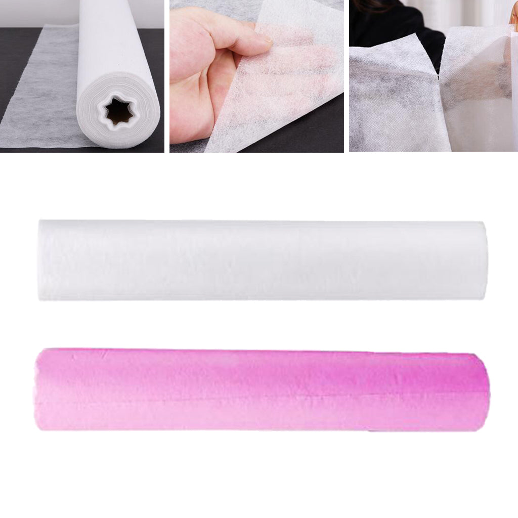 50Pcs/Roll Disposable Bed Sheets for Beauty & Massage Salons Non Woven Pink