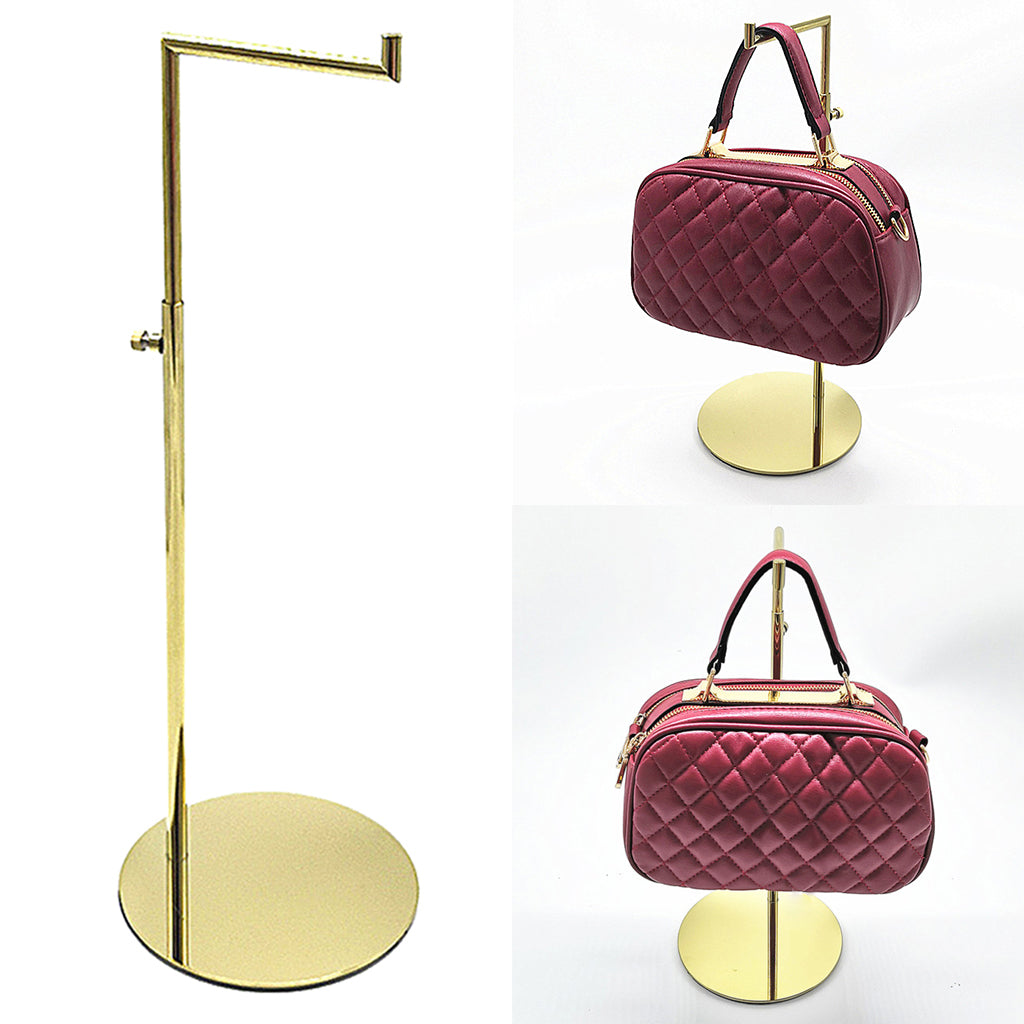 Handbag Clutch Purse Display Stand Retail Shop Rack Golden 30-60cm