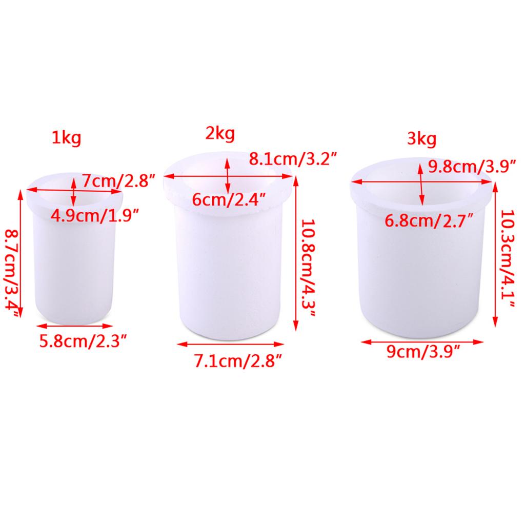 1kg/2kg/3kg Graphite Crucible Gold Silver Melting Crucible Cup  1KG