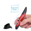 Wireless Mini 2.4Ghz Pen Mouse Optical Usb Pocket Drawing Write Laptop Red