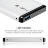 2.5in External USB Hard Drive Disk HDD Enclosure for Laptops Silver 500GB