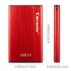 New Portable HDD External Hard Drive Disk USB 3.0 for PC Laptop Red 500GB