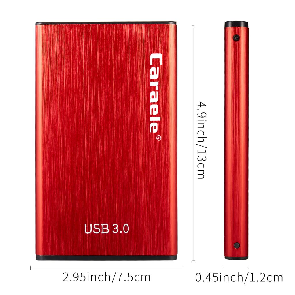 New Portable HDD External Hard Drive Disk USB 3.0 for PC Laptop Red 1T