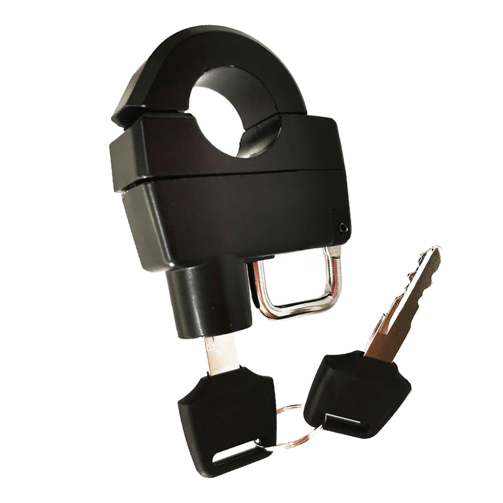 Motorcycle Helmet Lock Security Padlock 7/8" 22-26mm Handlebar w/ Keys