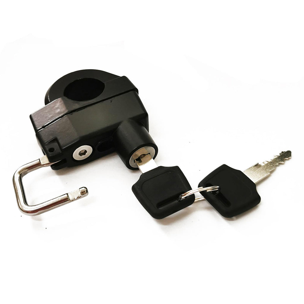 Motorcycle Helmet Lock Security Padlock 7/8" 22-26mm Handlebar w/ Keys