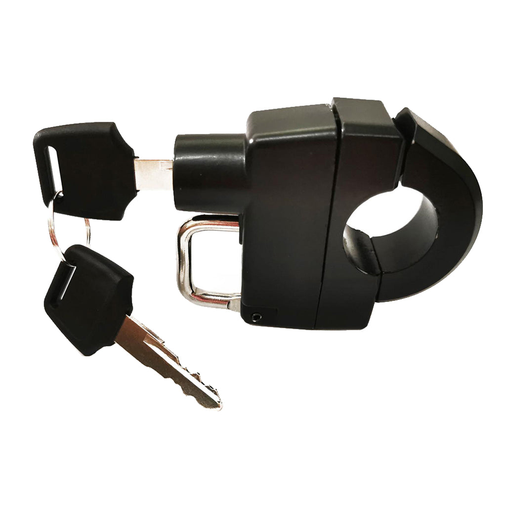 Motorcycle Helmet Lock Security Padlock 7/8" 22-26mm Handlebar w/ Keys