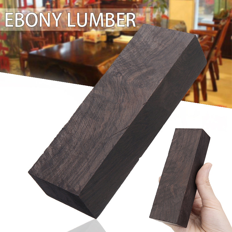 Block Ebony Lumber Crafts Material DIY Blank Knife Handle Wood Carving