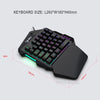 One Handed Gaming Keyboard 35 Keys Wired Backlit Mini Keypad