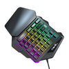 One Handed Gaming Keyboard 35 Keys Wired Backlit Mini Keypad