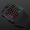 One Handed Gaming Keyboard 35 Keys Wired Backlit Mini Keypad