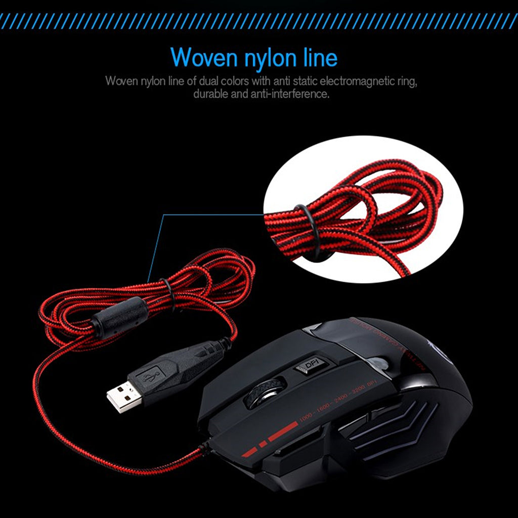 Mini One-Handed Gaming Keyboard Mouse Combo USB Wired Game 35 Keys Accessory V100+A907