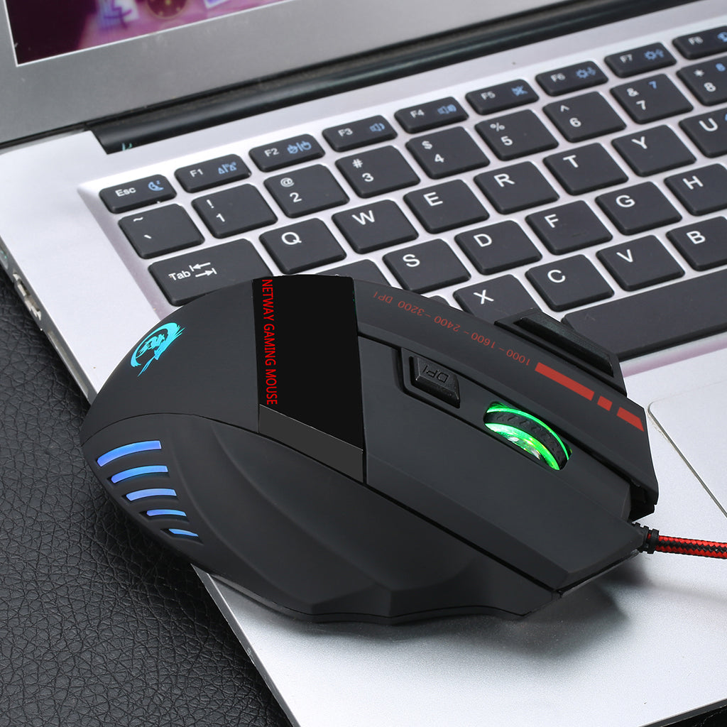 Mini One-Handed Gaming Keyboard Mouse Combo USB Wired Game 35 Keys Accessory V100+A907