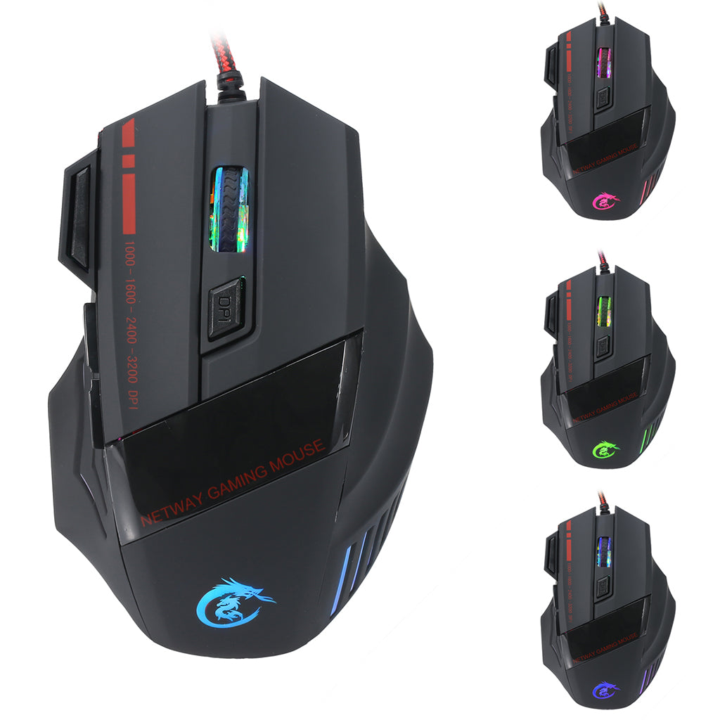 Mini One-Handed Gaming Keyboard Mouse Combo USB Wired Game 35 Keys Accessory V100+A907