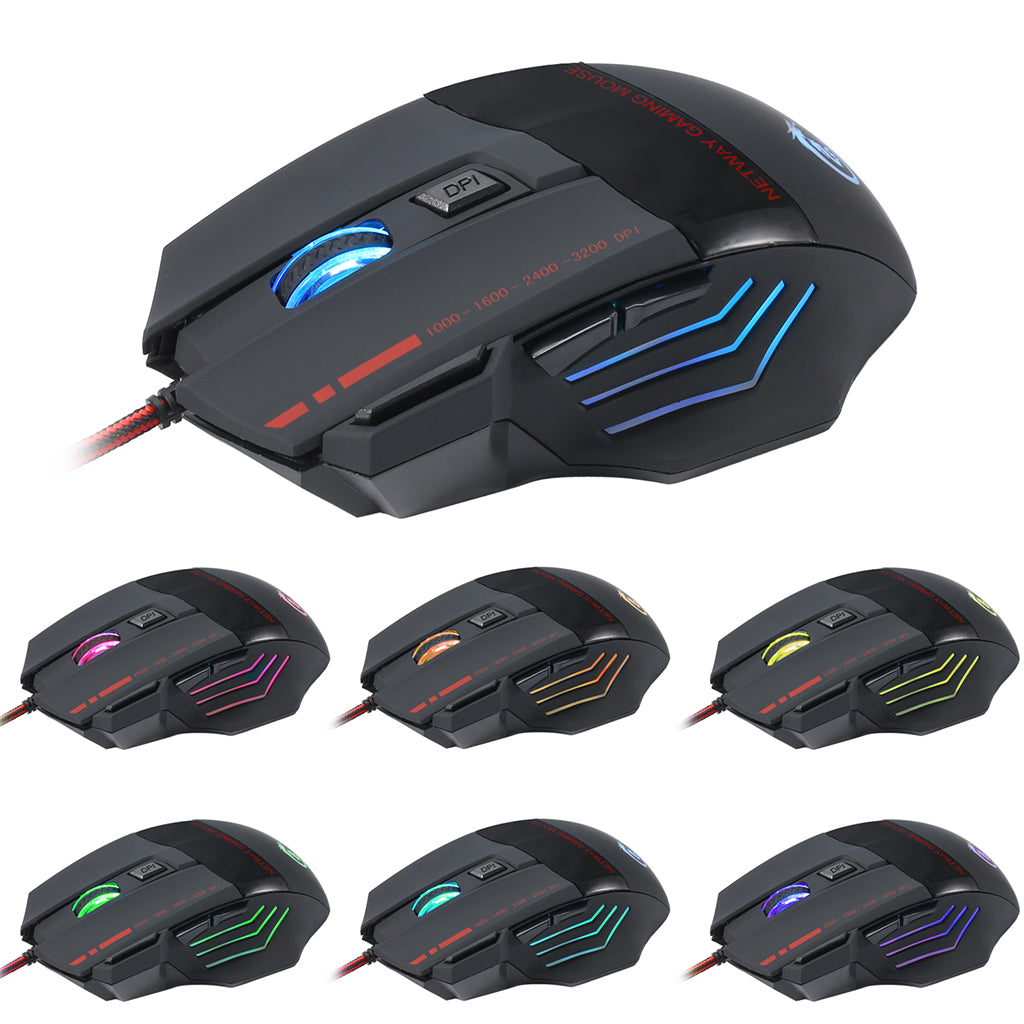 Mini One-Handed Gaming Keyboard Mouse Combo USB Wired Game 35 Keys Accessory V100+A907