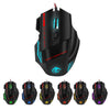 Mini One-Handed Gaming Keyboard Mouse Combo USB Wired Game 35 Keys Accessory V100+A907