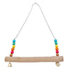 Large Birds Wooden Stand Perch Chicken Swing for Small Medium Large Birds A