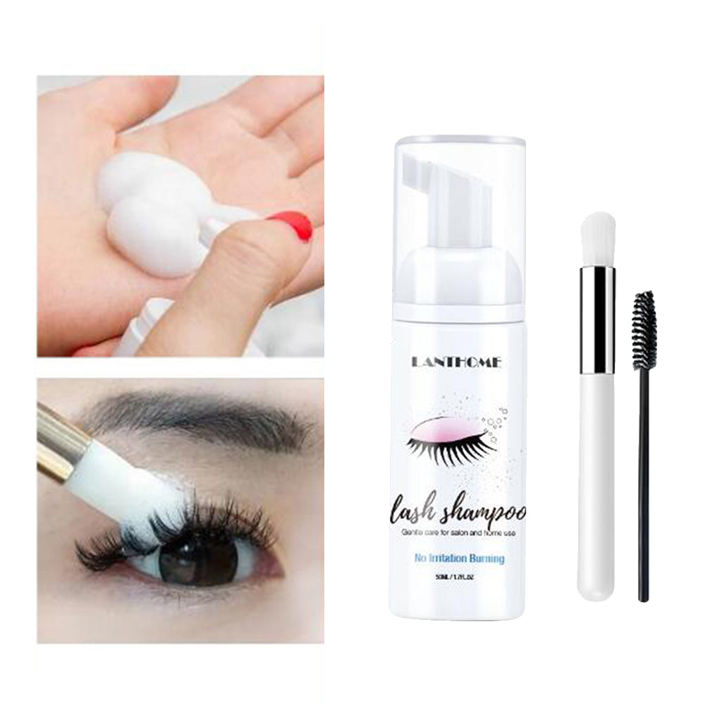 Eyelash Extension Shampoo 50ml Lash Foam Foaming Cleanser for Salon Home