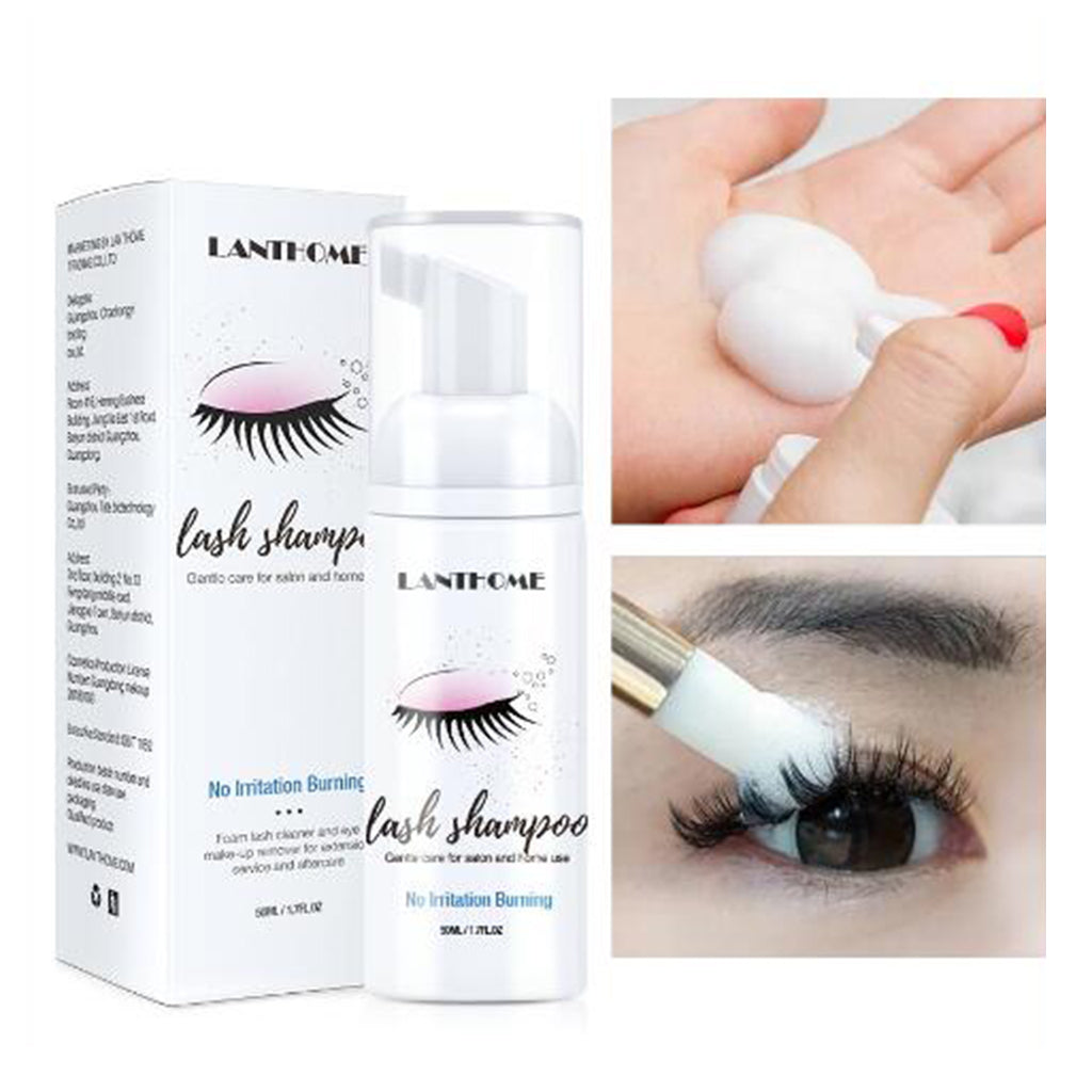 Eyelash Extension Shampoo 50ml Lash Foam Foaming Cleanser for Salon Home