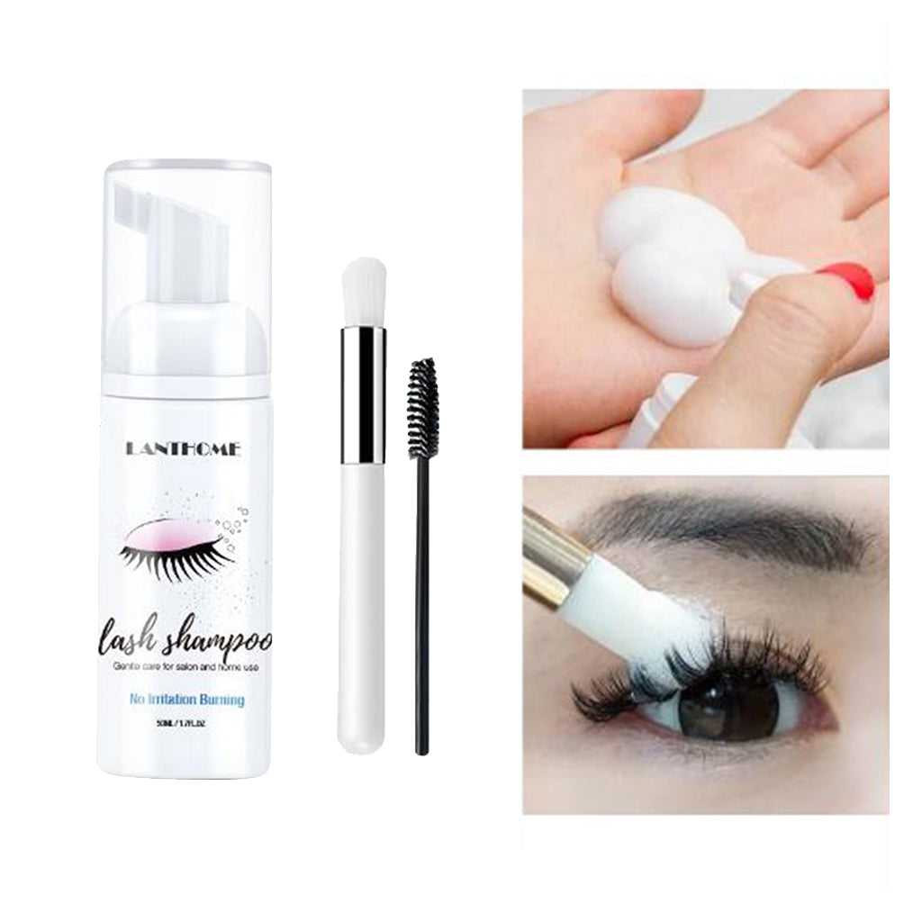 Eyelash Extension Shampoo 50ml Lash Foam Foaming Cleanser for Salon Home