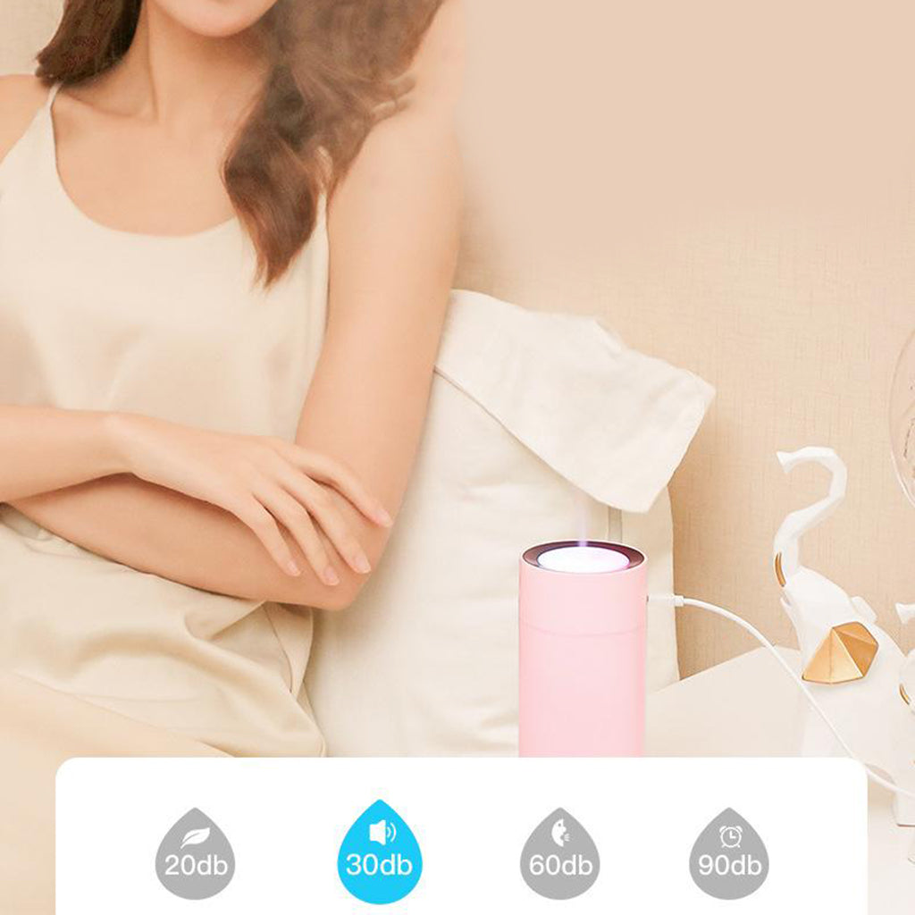 Humidifiers Aroma Diffuser for Bedroom Office with Romantic Light pink