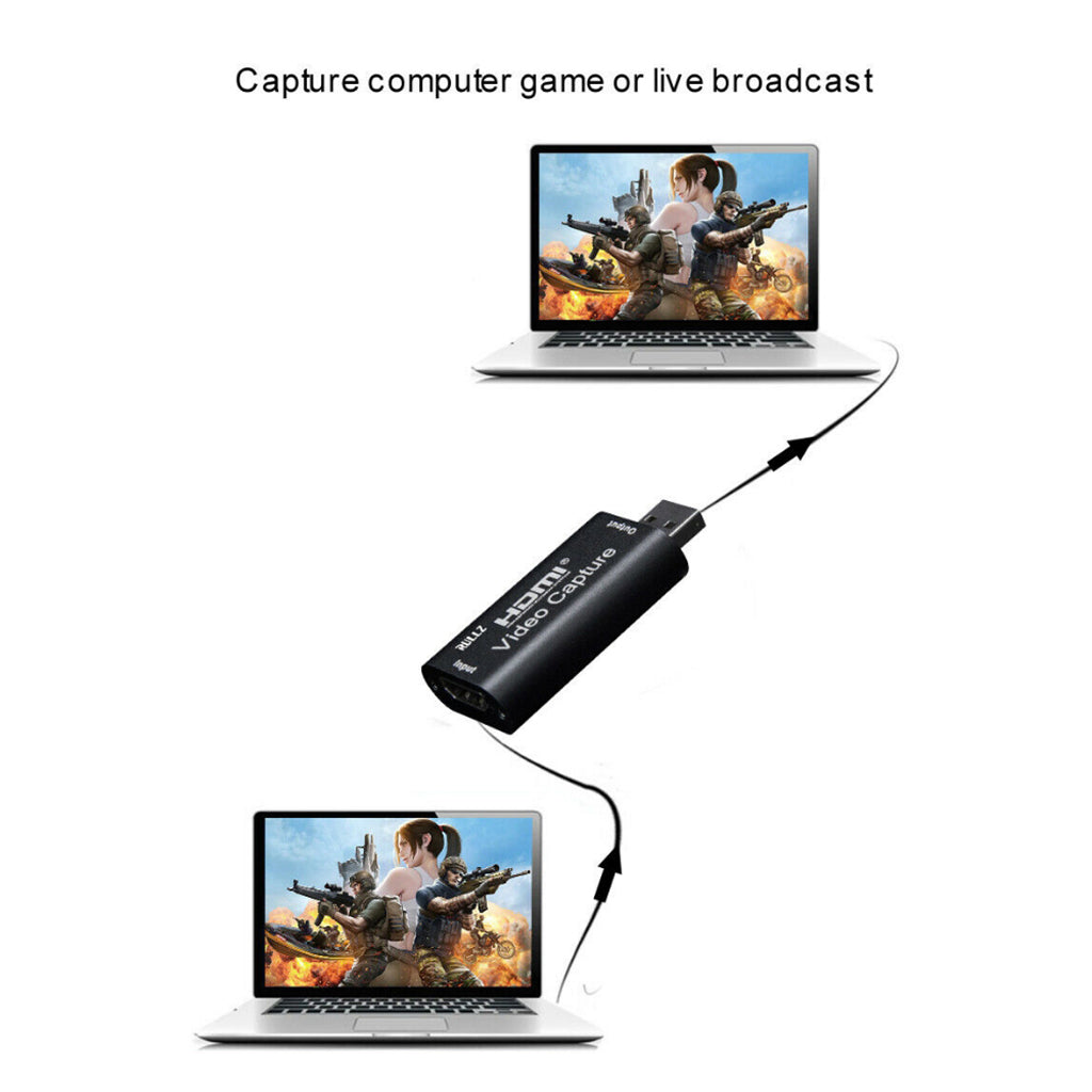 HDMI to USB Video Capture Card Adapter Game / Video Live Streaming New