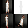 1/6 Chinese Cheongsam White Dress Clothes for 12
