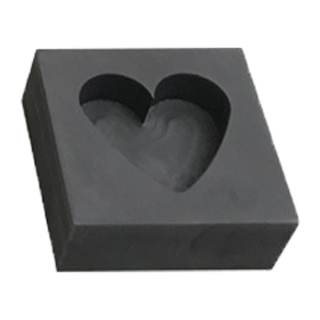 Gold High Density Graphite Mold Multi-Shape DIY Tools 5-6ml Heart