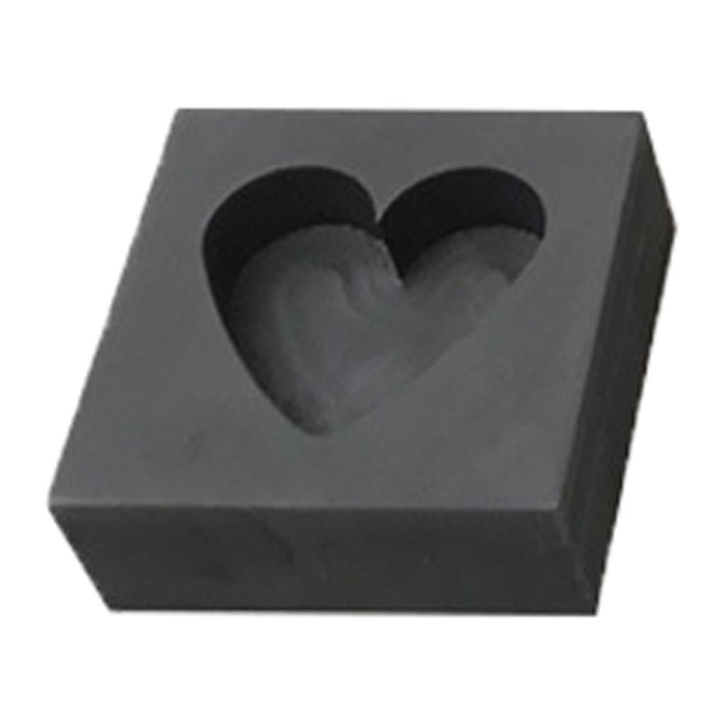 Gold High Density Graphite Mold Multi-Shape DIY Tools 5-6ml Heart