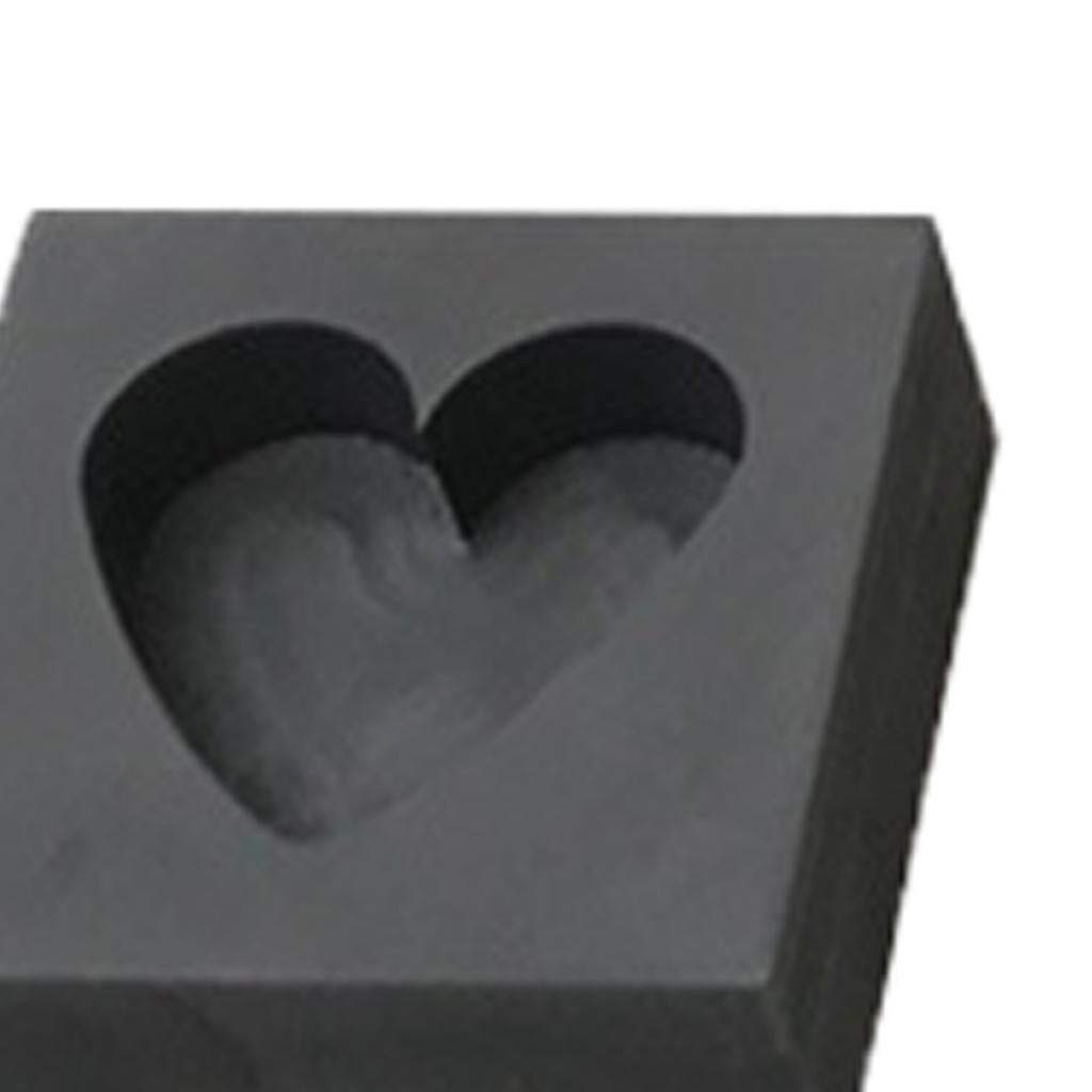 Gold High Density Graphite Mold Multi-Shape DIY Tools 5-6ml Heart