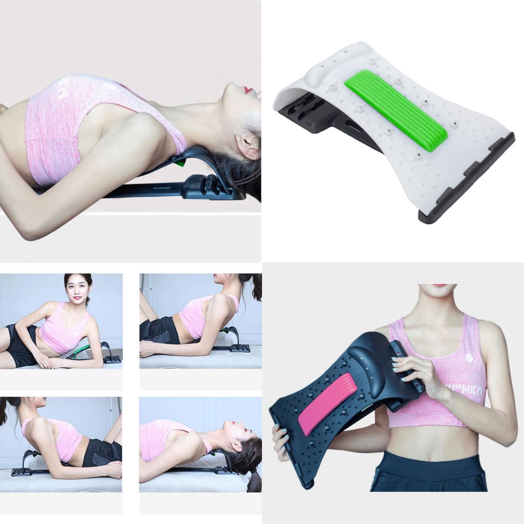 ABS Magnetic Therapy Neck Spine Massager Stretcher Stretch green white