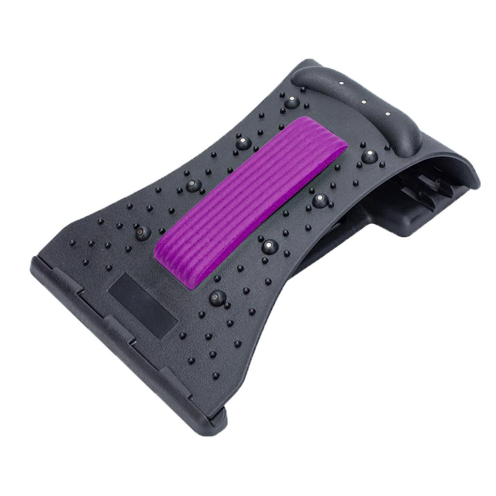 ABS Magnetic Therapy Neck Spine Massager Stretcher Stretch purple black