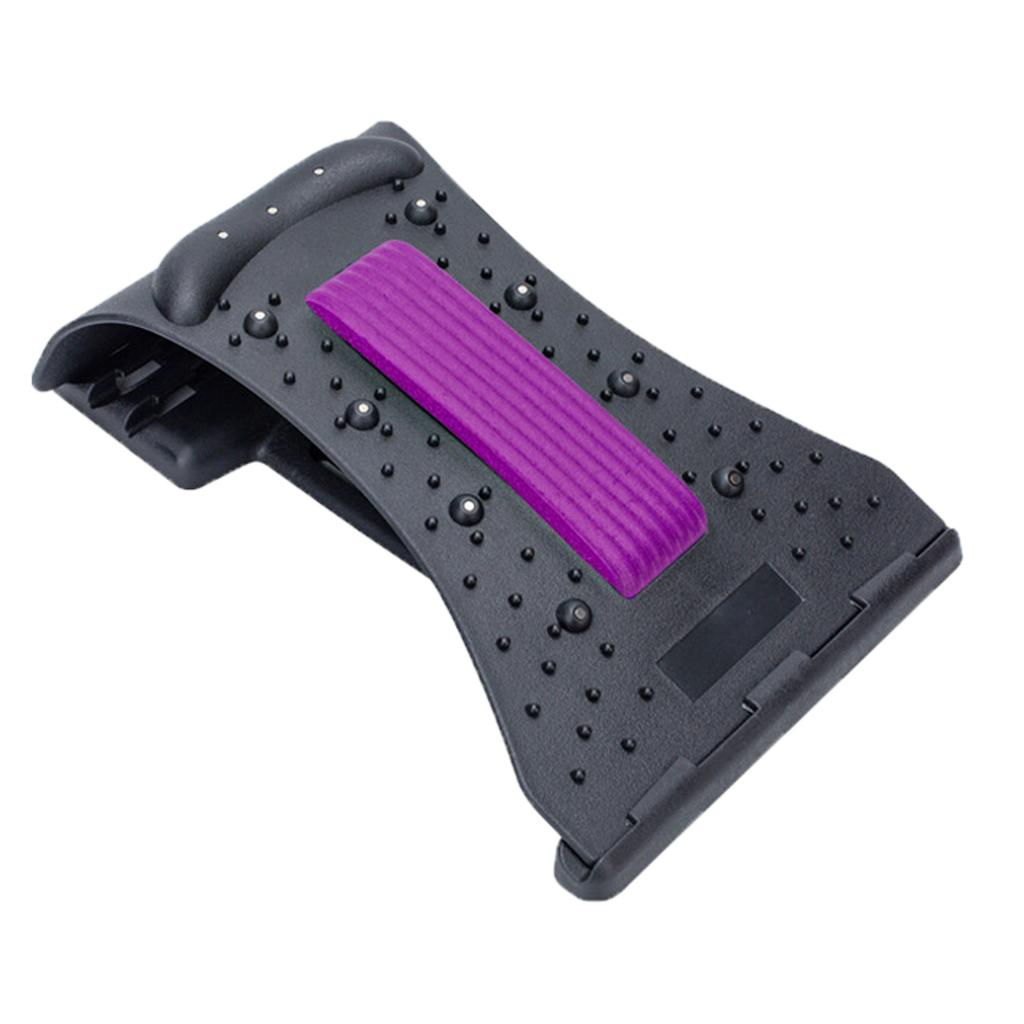 ABS Magnetic Therapy Neck Spine Massager Stretcher Stretch purple black