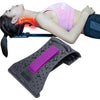 ABS Magnetic Therapy Neck Spine Massager Stretcher Stretch purple black