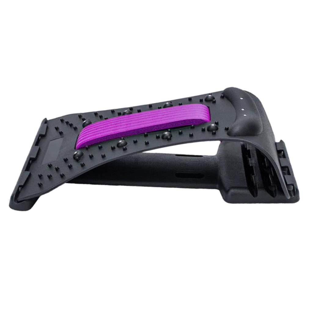 ABS Magnetic Therapy Neck Spine Massager Stretcher Stretch purple black