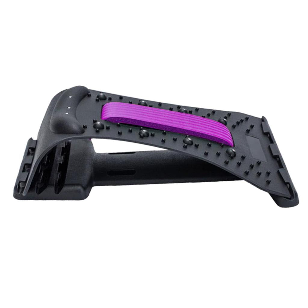 ABS Magnetic Therapy Neck Spine Massager Stretcher Stretch purple black