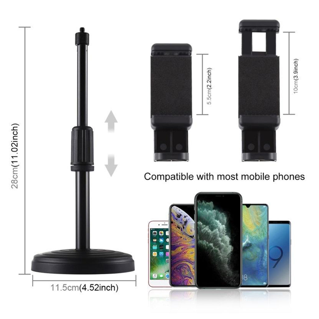 18cm -28cm Adjustable Phone Stand Desktop Holder Table Desk Mount Universal