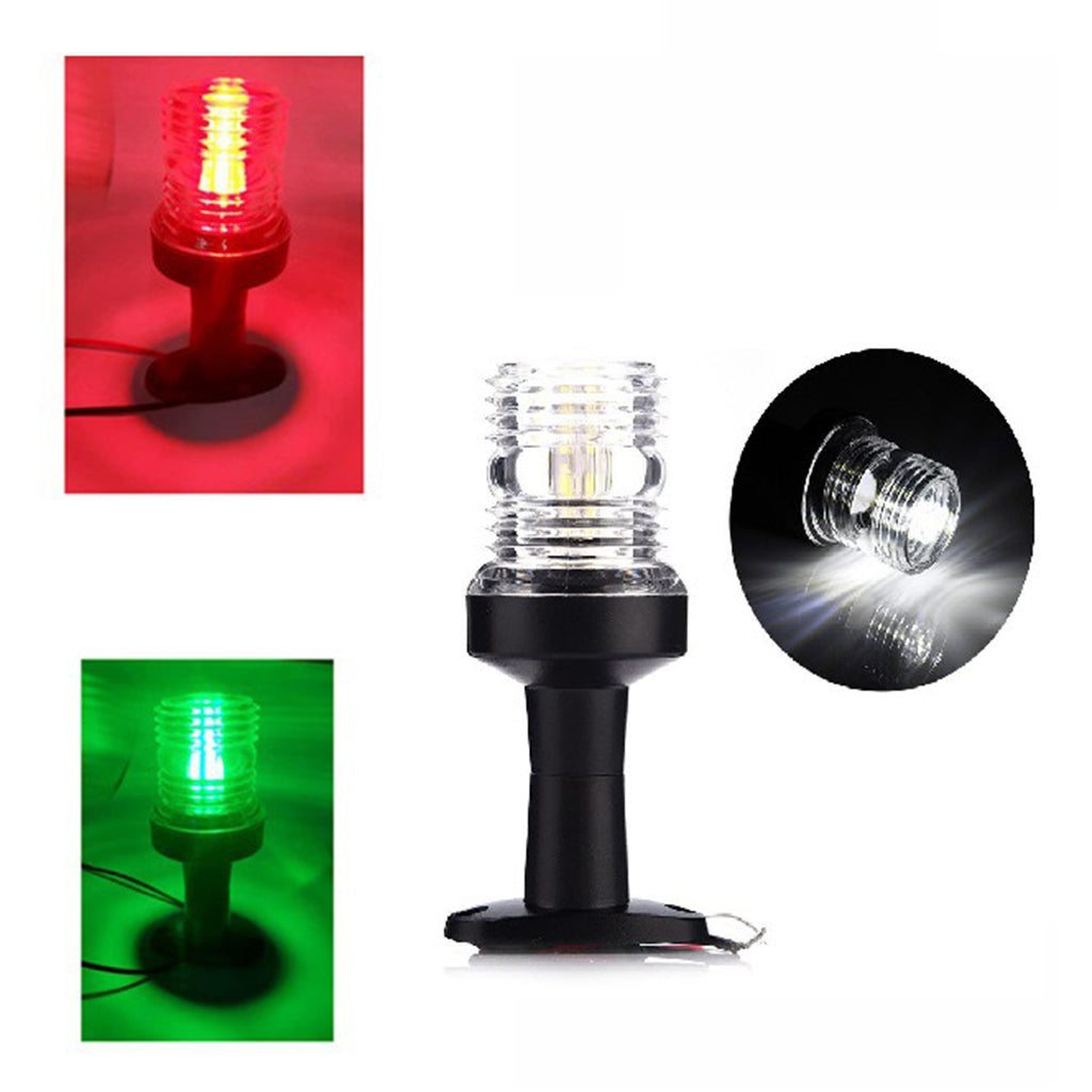 Boat All Around Red LED Navigation Light 12 VDC 360 Degree for Marine Yacht