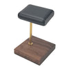 Marble & PU Watch Holder Stand for Display Walnut Base + Golden Stand