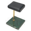 Marble & PU Watch Holder Stand for Display Green Marble Base + Golden Stand