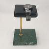 Marble & PU Watch Holder Stand for Display Green Marble Base + Golden Stand