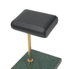 Marble & PU Watch Holder Stand for Display Green Marble Base + Golden Stand