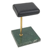 Marble & PU Watch Holder Stand for Display Green Marble Base + Golden Stand