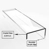 Wall Mounted Clear Acrylic Safety Shelf Holder Shop Display Shelf Modern 45x10x4.5cm