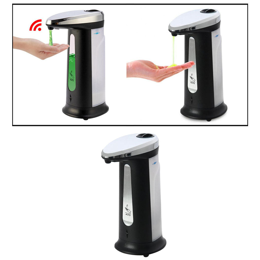 Automatic Soap Liquid Dispenser 400ml Large Capacity IR Sensor Touchless