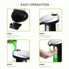 Automatic Soap Liquid Dispenser 400ml Large Capacity IR Sensor Touchless