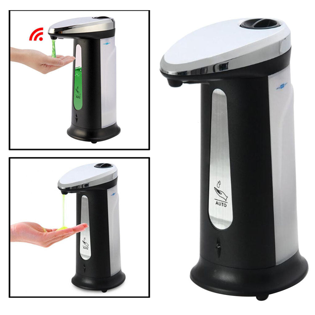 Automatic Soap Liquid Dispenser 400ml Large Capacity IR Sensor Touchless