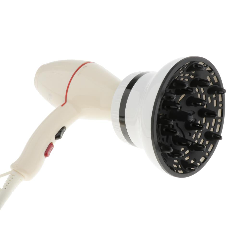 Hairdressing Salon Curly Hair Dryer Universal Blower Nozzle White