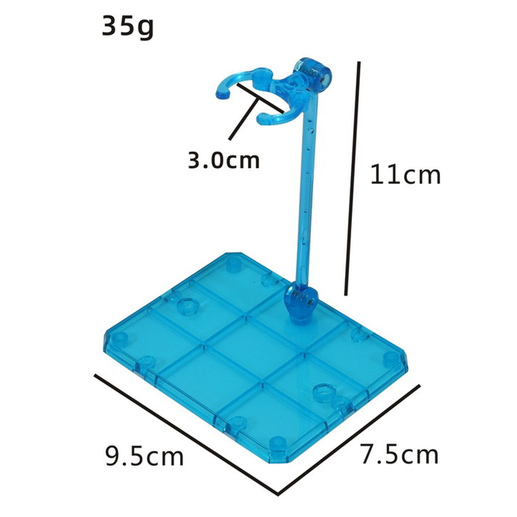 Gundam Model Display Robot Action Figures Stand Support  Transparent Blue