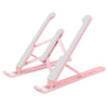 P1 Pro Portable Adjustable Laptop Notebook Table Stand Tray Foldable Pink